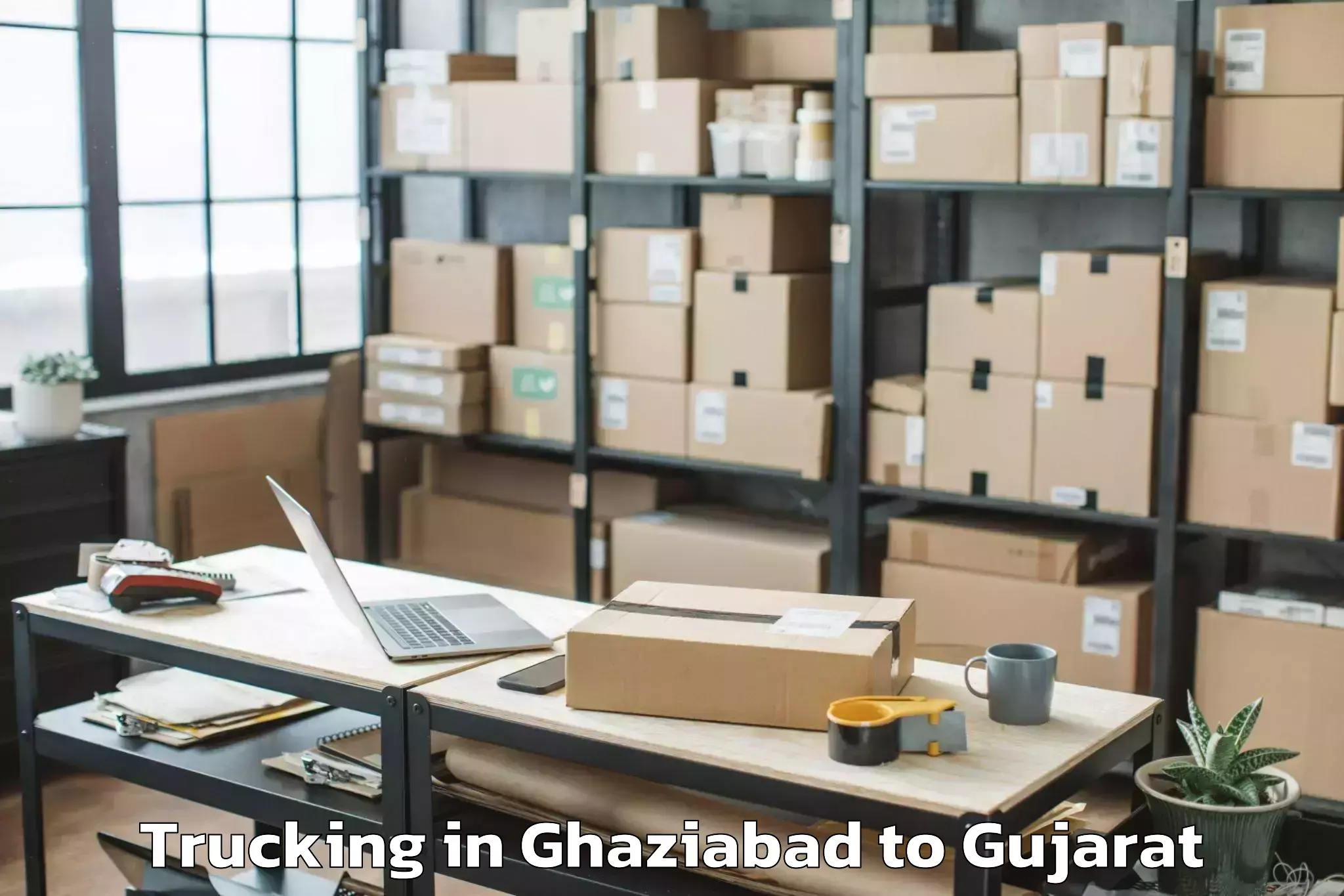 Efficient Ghaziabad to Padra Trucking